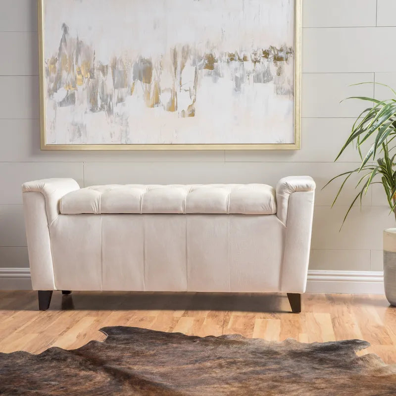 Pouf Contenitore Versatile con Seduta Imbottita