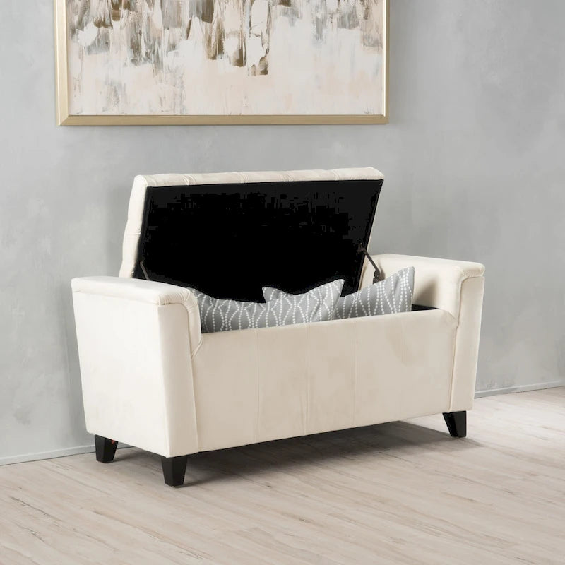Pouf Contenitore Versatile con Seduta Imbottita