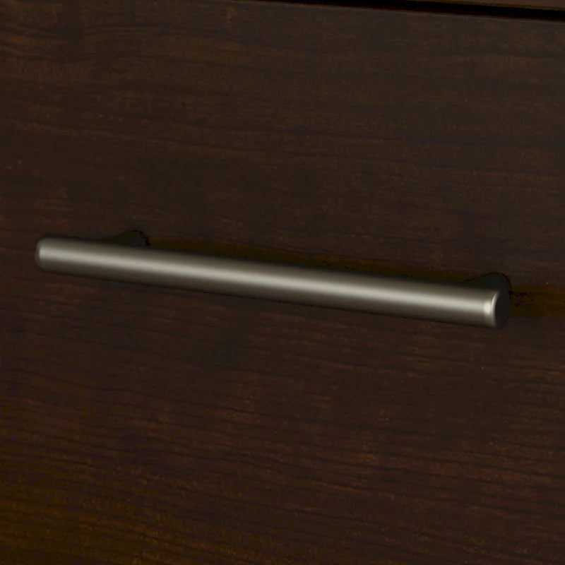 Scrivania a L da 72" con credenza superiore e contenitore