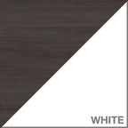 Scrivania a L da 72" con credenza superiore e contenitore