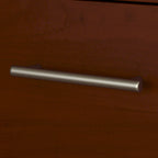 Scrivania a L da 72" con credenza superiore e contenitore