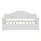 Letto a giorno in legno di dimensioni singole con cassetti