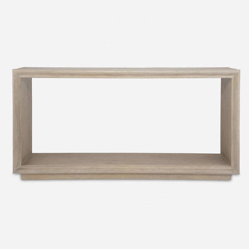 Rectangular Console Sofa Table - 60 - Brown
