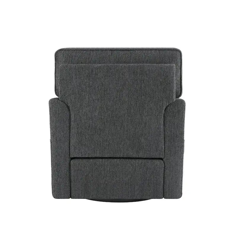 Poltrona a botte Accent con tasche laterali, girevole in ciniglia