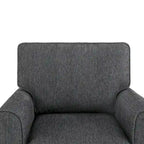 Poltrona a botte Accent con tasche laterali, girevole in ciniglia