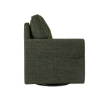 Poltrona a botte Accent con tasche laterali, girevole in ciniglia