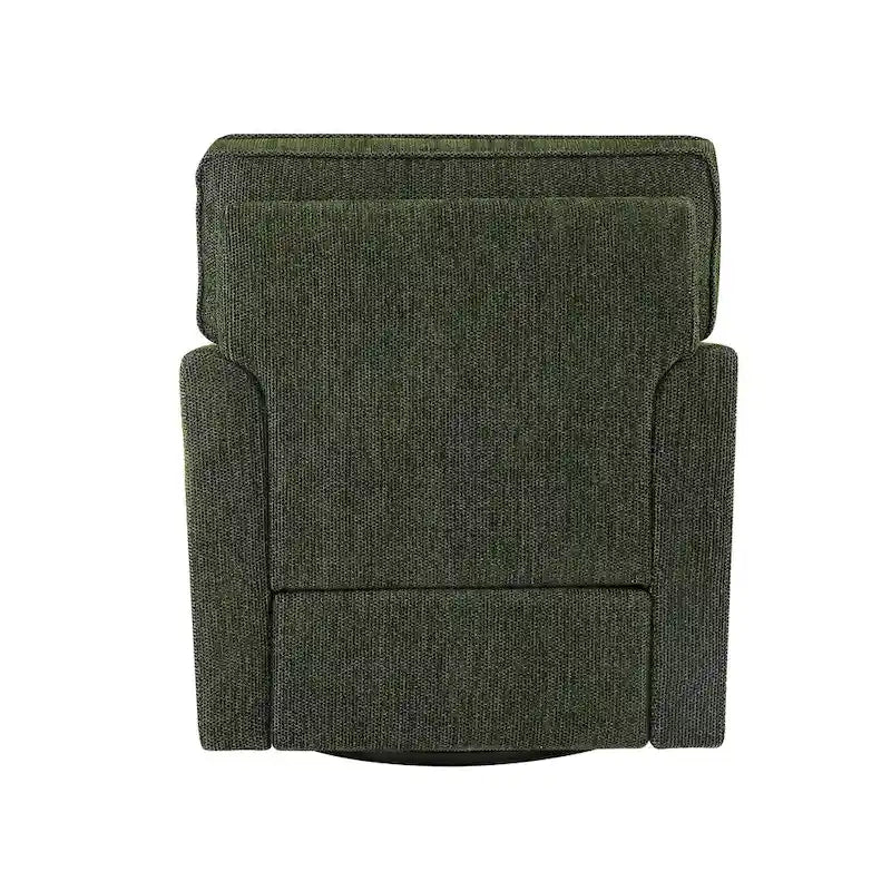 Poltrona a botte Accent con tasche laterali, girevole in ciniglia