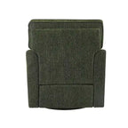 Poltrona a botte Accent con tasche laterali, girevole in ciniglia