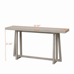 Elegante consolle da 60, tavolo d'ingresso rettangolare per esterni con struttura robusta per l'uso in corridoio