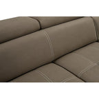 Divano sezionale convertibile da 97" con chaise longue contenitore, poggiatesta regolabili, divano angolare a L contemporaneo con funzione letto