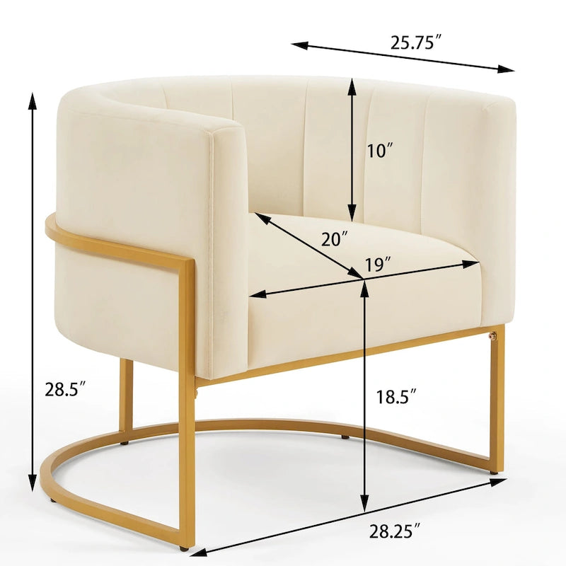 Poltrona di design metà secolo con struttura in metallo e schienale ricurvo
