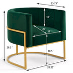 Poltrona di design metà secolo con struttura in metallo e schienale ricurvo