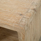 Tavolino a cascata con ripiano, effetto invecchiato naturale 22x22x24A