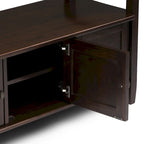 Panca contenitore per ingresso in legno massello, larga 112 cm - Larga 112 cm