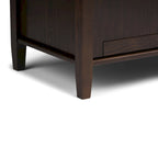 Panca contenitore per ingresso in legno massello, larga 112 cm - Larga 112 cm