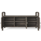Panca contenitore per ingresso in legno massello, larga 112 cm - Larga 112 cm