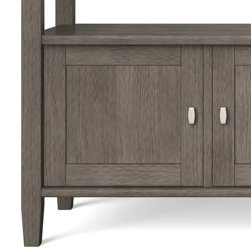 Panca contenitore per ingresso in legno massello, larga 112 cm - Larga 112 cm