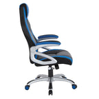 Sedia da gaming stile racing in similpelle e rete