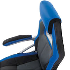 Sedia da gaming stile racing in similpelle e rete