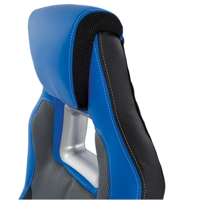 Sedia da gaming stile racing in similpelle e rete