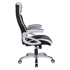 Sedia da gaming stile racing in similpelle e rete