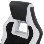Sedia da gaming stile racing in similpelle e rete