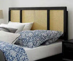 Benson Modern Queen Size Black Wooden Headboard