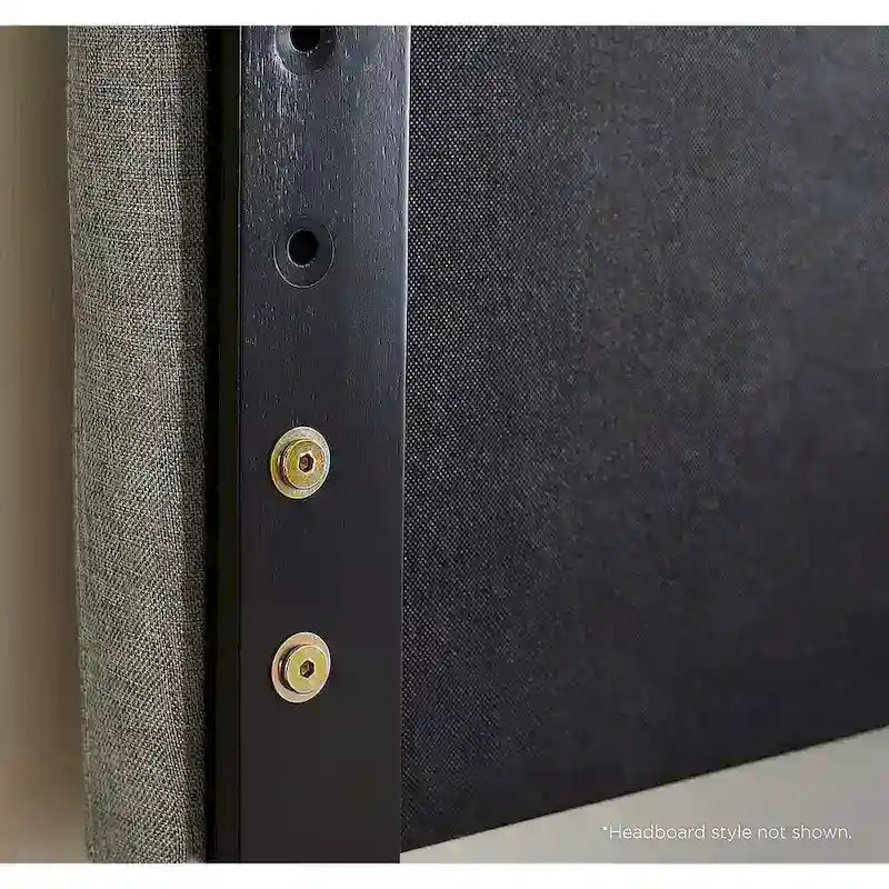 Testiera moderna in legno nero per letto matrimoniale queen size