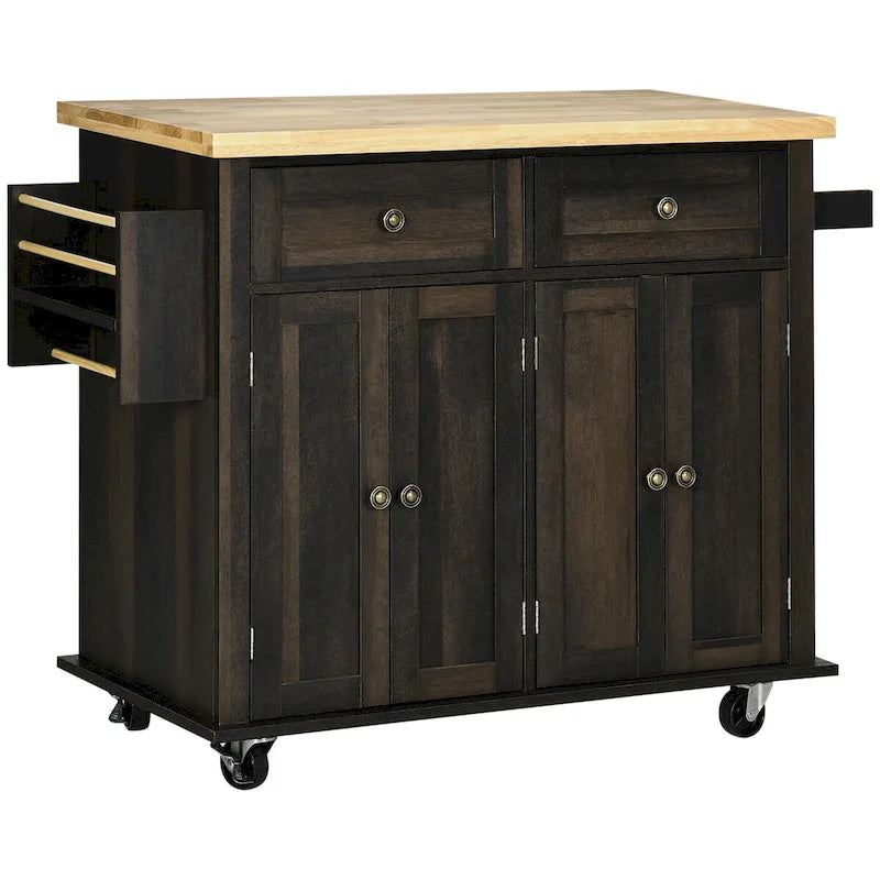 Carrello da Cucina Moderno con Rotelle e Portaspezie
