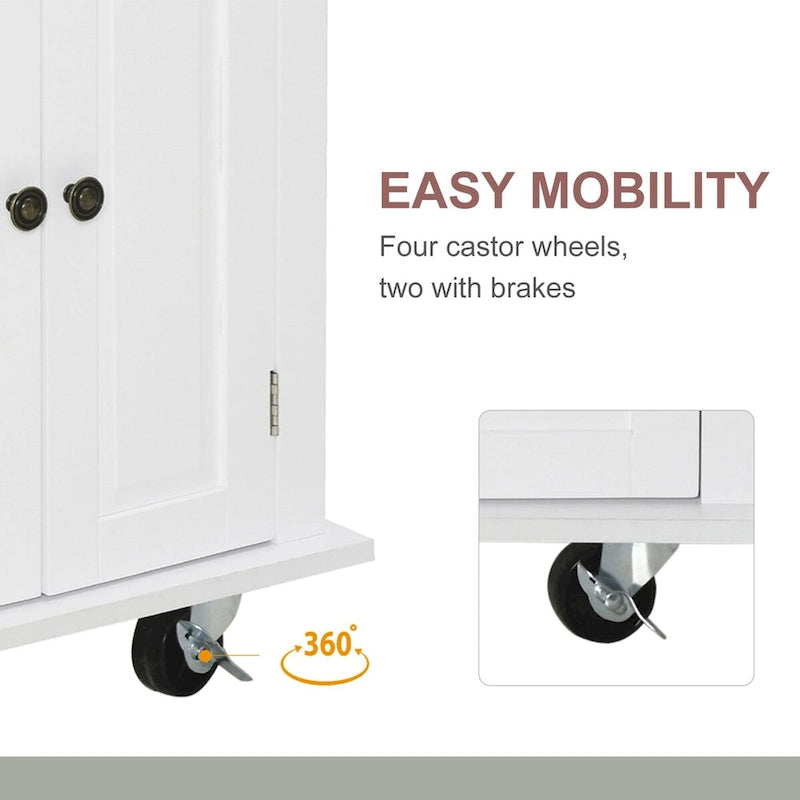 Carrello da Cucina Moderno con Rotelle e Portaspezie
