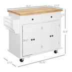 Carrello da Cucina Moderno con Rotelle e Portaspezie