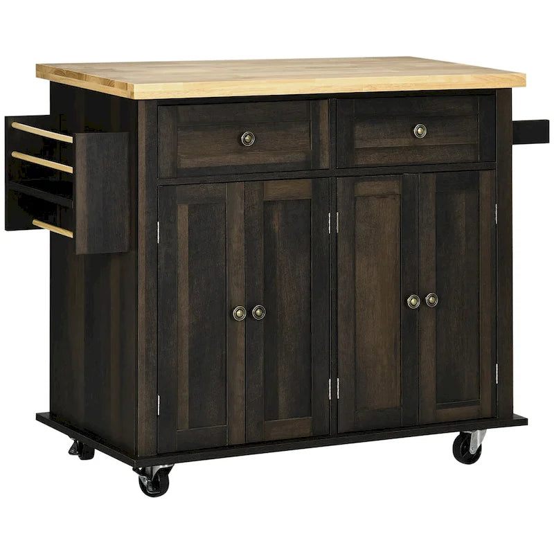 Carrello da Cucina Moderno con Rotelle e Portaspezie