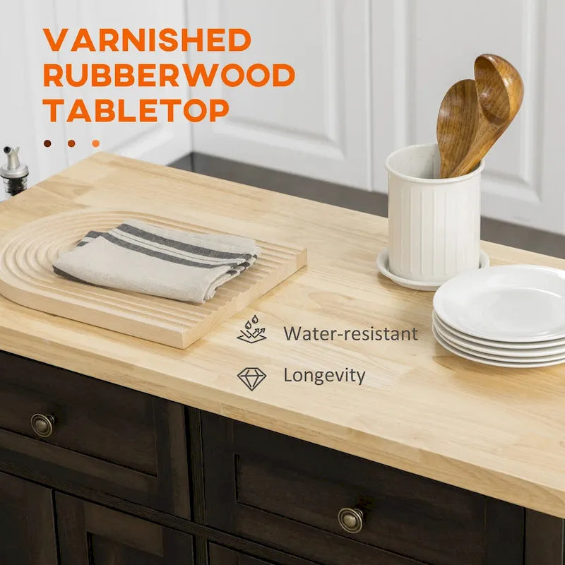 Carrello da Cucina Moderno con Rotelle e Portaspezie