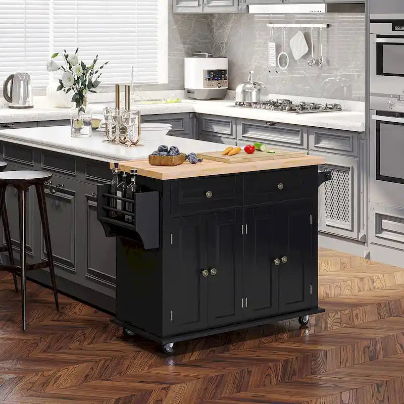 Carrello da Cucina Moderno con Rotelle e Portaspezie