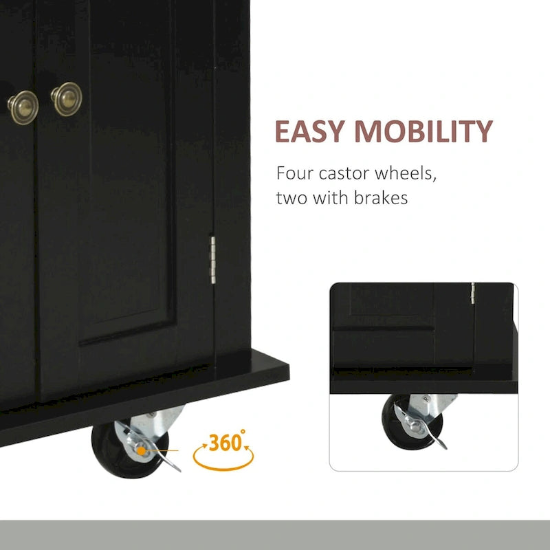 Carrello da Cucina Moderno con Rotelle e Portaspezie