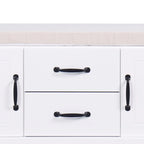 Panca contenitore in legno minimalista con cuscino, Bianco