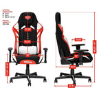 Sedia da gaming con cuscino poggiatesta integrato