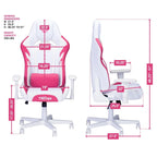 Sedia da gaming con cuscino poggiatesta integrato