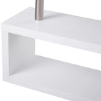Scrivania angolare girevole a 360 gradi per computer, workstation a L per ufficio domestico con scaffali portaoggetti