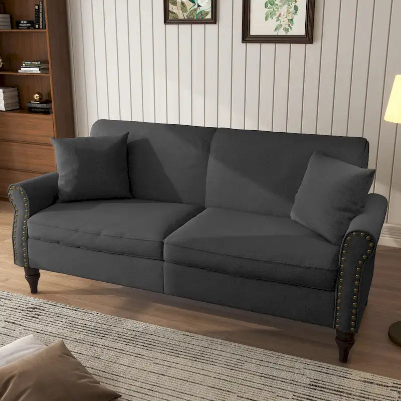 Divanetto moderno a 2 posti con borchie 73