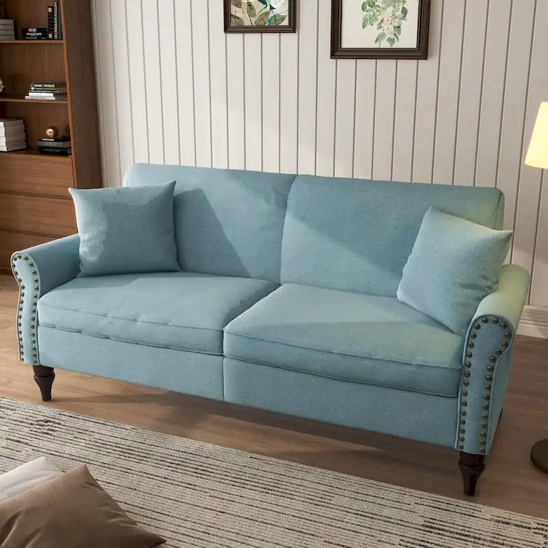 Divanetto moderno a 2 posti con borchie 73