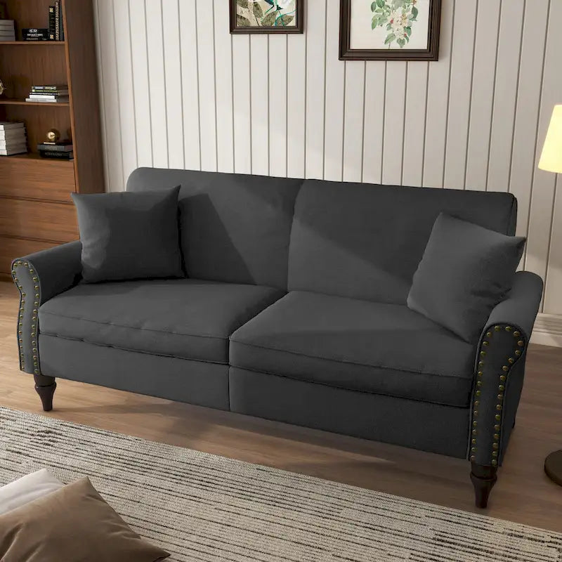 Divanetto moderno a 2 posti con borchie 73