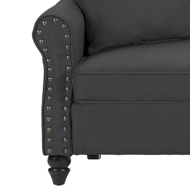 Divanetto moderno a 2 posti con borchie 73