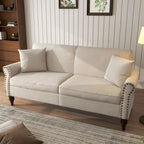 Divanetto moderno a 2 posti con borchie 73