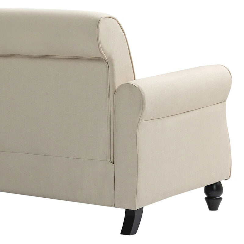 Divanetto moderno a 2 posti con borchie 73