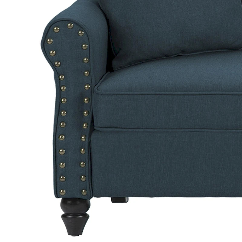 Divanetto moderno a 2 posti con borchie 73