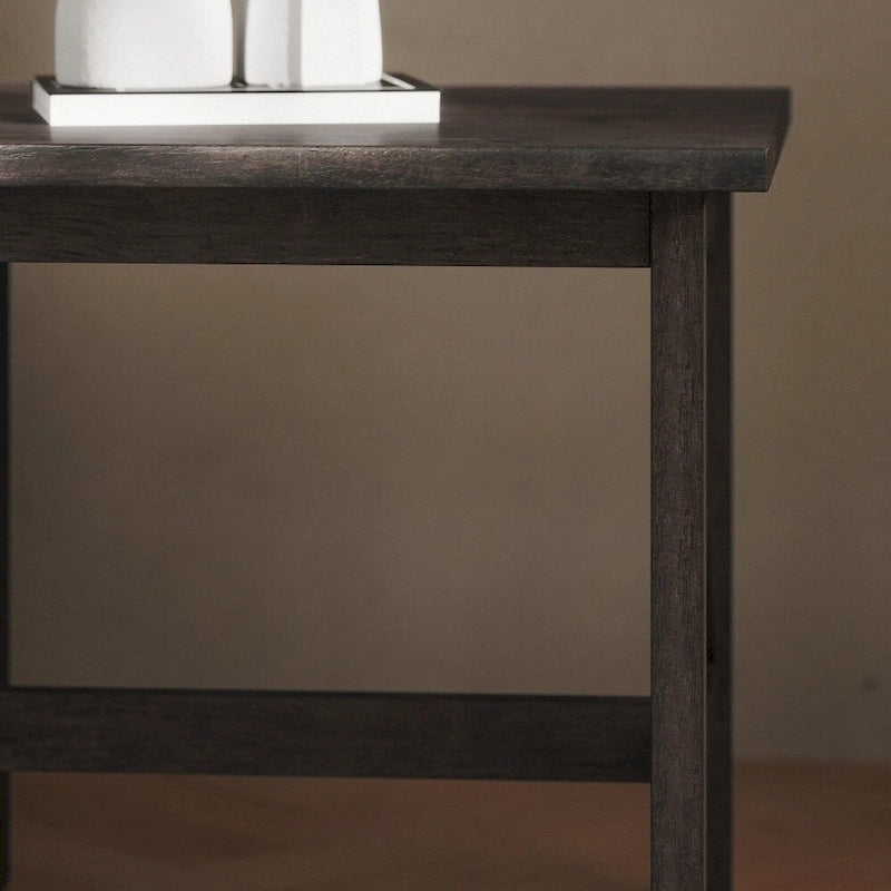 Tavolino tradizionale da divano in legno massello stile rustico